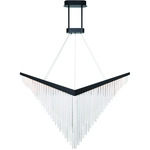 Vivien Chandelier - Black / Clear