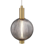 Palmas Pendant - Gold / Smoke