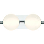 Palmas Bathroom Vanity Light - Polished Nickel / Frosted