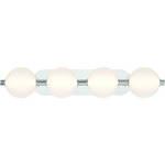 Palmas Bathroom Vanity Light - Polished Nickel / Frosted