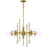 Traiton Chandelier - Gold / Clear
