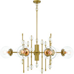 Traiton Chandelier - Gold / Clear