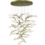 Matera Multi-Light Pendant - Gold / White