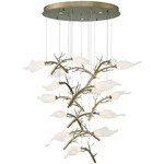 Matera Multi-Light Pendant - Gold / White