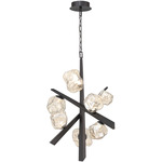 Thorah Chandelier - Graphite / Amber