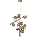 Thorah Chandelier - Gold / Smoke