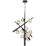 Thorah Chandelier - Graphite / Amber