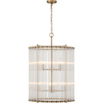 Glasbury Chandelier - Gold / Clear