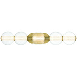Atomo Bathroom Vanity Light - Gold / Clear