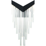 Vivien Wall Sconce - Black / Clear