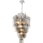 Altesa Chandelier - Chrome / Smoke