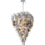 Altesa Chandelier - Chrome / Smoke