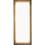 Anya Standing Color Select LED Mirror - Black / Gold Foil