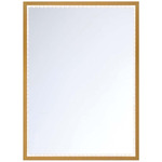 Cerissa Rectangular Color Select LED Mirror - Gold / Clear