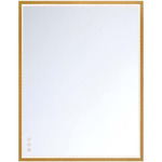 Cerissa Rectangular Color Select LED Mirror - Gold / Clear