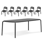 Toni Tablo Outdoor Dining Table and Chairs Set - Anthracite