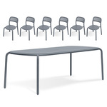 Toni Tablo Outdoor Dining Table and Chairs Set - Elephant
