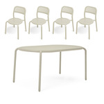 Toni Tavolo Outdoor Dining Table and Chairs Set - Desert