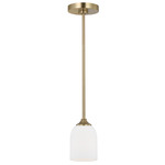 Emile Pendant - Satin Bronze / Etched White