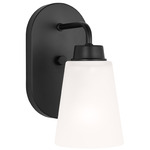 Kerrville Wall Sconce - Midnight Black / Satin Etched