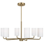 Rhett Chandelier - Satin Bronze / Clear / White
