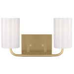 Rhett Bathroom Vanity Light - Satin Bronze / Clear / White
