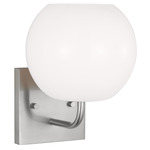 Rory Wall Sconce - Brushed Steel / Opal