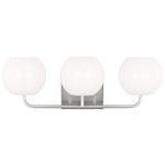 Rory Bathroom Vanity Light - Brushed Steel / Opal