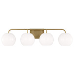 Rory Bathroom Vanity Light - Satin Bronze / Opal