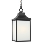 Saybrook Outdoor Pendant - Textured Black / Smooth White