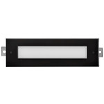 Dash 12V Outdoor Recessed Brick Light - Black Stainless Steel / Frosted