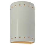 Ambiance 5990 LED Outdoor Dark Sky Wall Sconce - Matte White / Champagne Gold