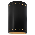 Ambiance 5995 Perforated LED Wall Sconce - Carbon / Champagne Gold