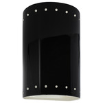 Ambiance 5995 Perforated LED Wall Sconce - Gloss Black / Matte White