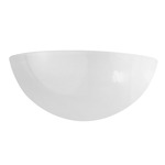 Ambiance LED Quarter Sphere Wall Sconce - Gloss White