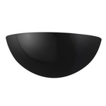 Ambiance LED Quarter Sphere Wall Sconce - Gloss Black / Matte White