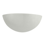 Ambiance LED Quarter Sphere Wall Sconce - Matte White / Champagne Gold