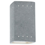 Ambiance 0925 LED Perforated Wall Sconce - Textured Faux Concrete