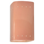 Ambiance 0925 LED Perforated Wall Sconce - Gloss Blush
