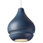 Radiance Arabesque Pendant - Antique Brass / Midnight Sky