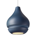 Radiance Arabesque Pendant - Brushed Nickel / Midnight Sky