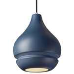 Radiance Arabesque Pendant - Polished Chrome / Midnight Sky