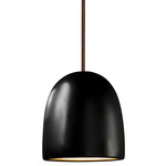 Radiance Large Bell Stem Pendant - Dark Bronze / Carbon