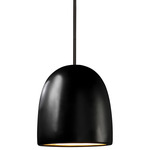Radiance Large Bell Stem Pendant - Matte Black / Carbon