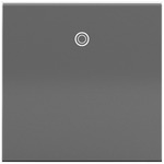 Adorne 277V 15A Paddle Switch with Microban - Magnesium
