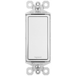 15 Amp Single Pole Switch with Microban - White