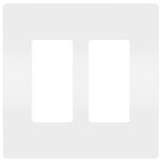 Screwless Wall Plate with Microban - White