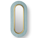 Lens Oval Wall Sconce - Gold / Sea Blue