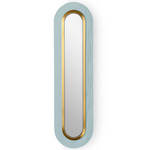 Lens Oval Wall Sconce - Gold / Sea Blue