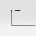 Ambrosia Linear Suspension with Surface Canopy 0-10V - Black
